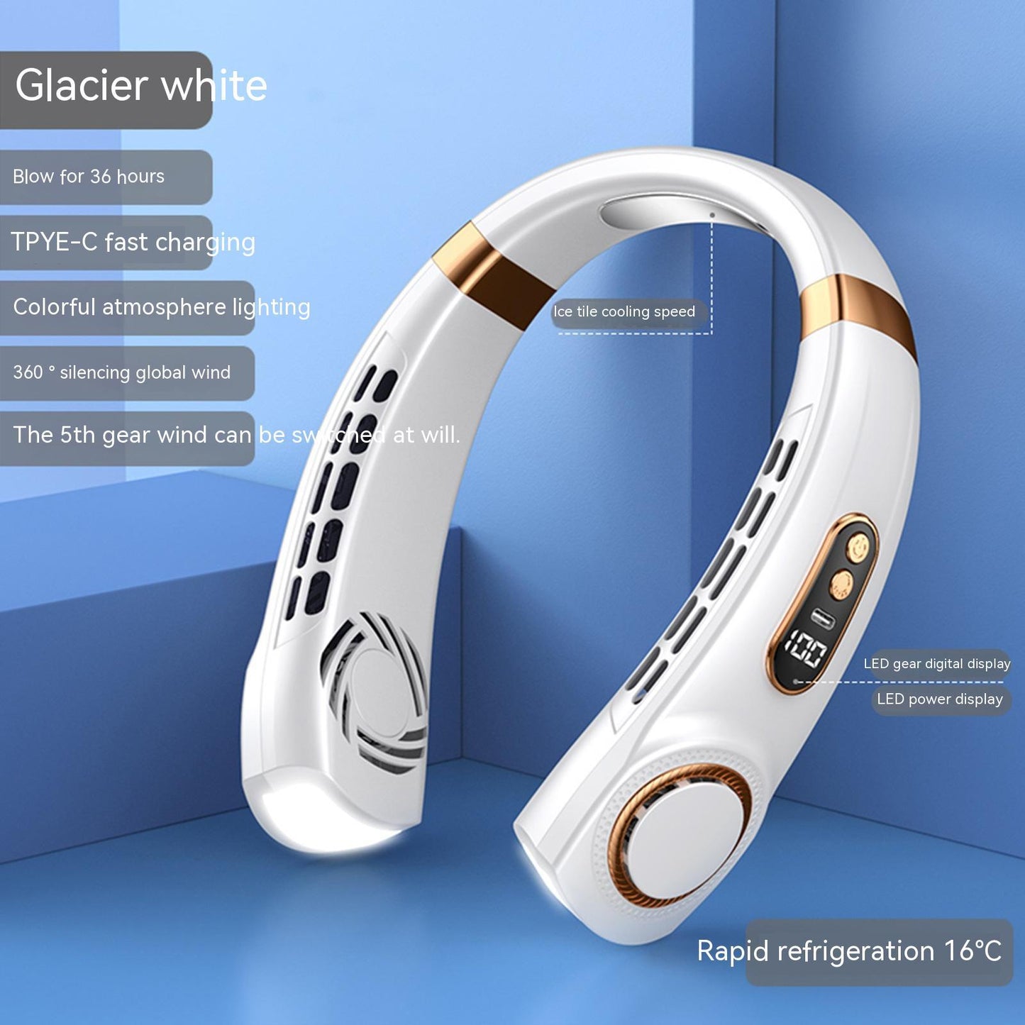 Portable Hanging Neck Fan